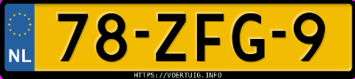 Kenteken afbeelding van 78ZFG9, gele Renault Clio 90