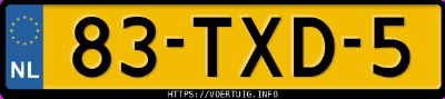 Kenteken afbeelding van 83TXD5, bruine Renault Clio 1.5dci 90