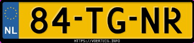 Kenteken afbeelding van 84TGNR, grijze Renault Megane Scenic Ii