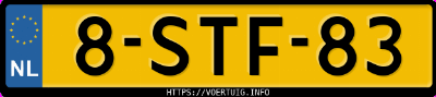 Kenteken afbeelding van 8STF83, rode Renault Clio 1.5dci 90