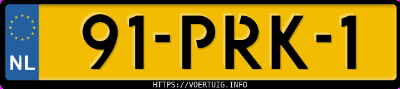 Kenteken afbeelding van 91PRK1, grijze Renault Twingo 1.2 16v