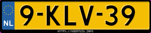 Kenteken afbeelding van 9KLV39, witte Renault Twingo