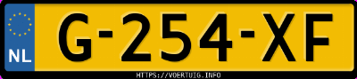 Kenteken afbeelding van G254XF, zwarte Renault Zoe R135