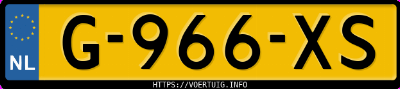 Kenteken afbeelding van G966XS, zwarte Renault Kadjar