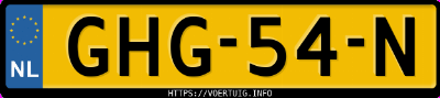 Kenteken afbeelding van GHG54N, zwarte Renault Koleos