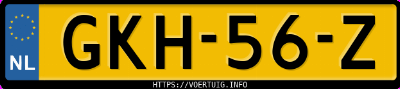 Kenteken afbeelding van GKH56Z, witte Renault Scenic E-Tech Electric Ev87