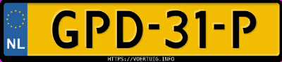 Kenteken afbeelding van GPD31P, grijze Renault Clio E-Tech Hybrid