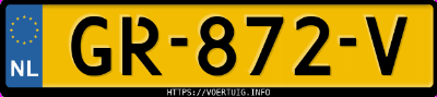 Kenteken afbeelding van GR872V, blauwe Renault Twingo