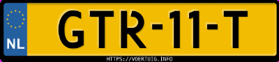 Kenteken afbeelding van GTR11T, grijze Renault Captur