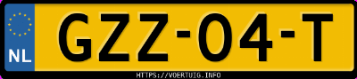 Kenteken afbeelding van GZZ04T, rode Renault Megane E-Tech Electric Ev60 220 Pk