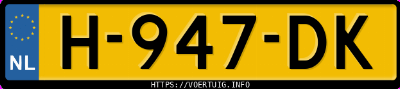 Kenteken afbeelding van H947DK, grijze Renault Zoe R90