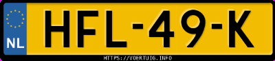 Kenteken afbeelding van HFL49K, zwarte Renault Scenic E-Tech Electric Ev87