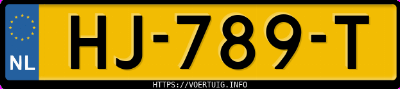 Kenteken afbeelding van HJ789T, witte Renault Twingo