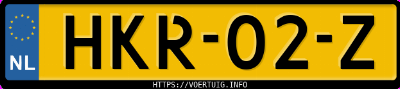 Kenteken afbeelding van HKR02Z, zwarte Renault 5 E-Tech Electric 55 Kwh