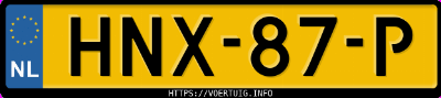 Kenteken afbeelding van HNX87P, grijze Renault Captur 120