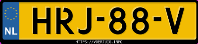 Kenteken afbeelding van HRJ88V, blauwe Renault 4 E-Tech Electric 55 Kwh
