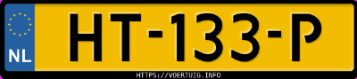 Kenteken afbeelding van HT133P, zwarte Renault Espace