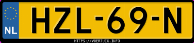 Kenteken afbeelding van HZL69N, zwarte Renault Arkana E-Tech