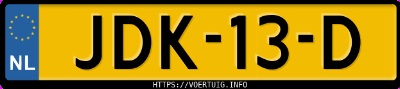 Kenteken afbeelding van JDK13D, blauwe Renault 4 E-Tech Electric 55 Kwh