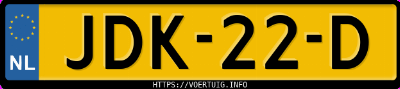 Kenteken afbeelding van JDK22D, rode Renault 4 E-Tech Electric 55 Kwh