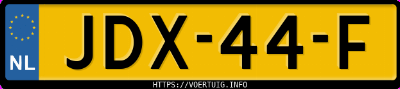 Kenteken afbeelding van JDX44F, blauwe Renault 4 E-Tech Electric 55 Kwh