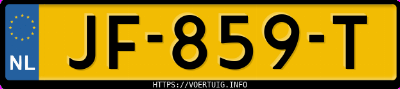 Kenteken afbeelding van JF859T, rode Renault Kadjar Dci110