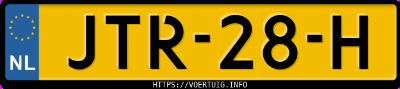Kenteken afbeelding van JTR28H, blauwe Renault Megane Tce 160