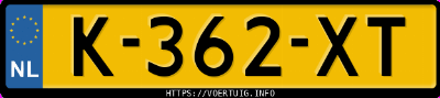 Kenteken afbeelding van K362XT, witte Renault Zoe R90