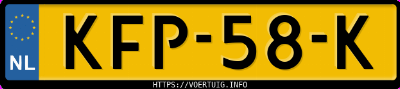 Kenteken afbeelding van KFP58K, grijze Renault Captur E-Tech Hybrid