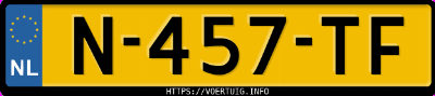 Kenteken afbeelding van N457TF, blauwe Renault Captur E-Tech Hybrid