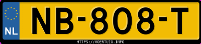 Kenteken afbeelding van NB808T, witte Renault Captur 90