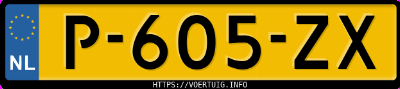 Kenteken afbeelding van P605ZX, grijze Renault Megane E-Tech Electric Ev60 220 Pk