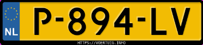 Kenteken afbeelding van P894LV, zwarte Renault Clio