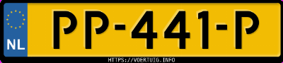Kenteken afbeelding van PP441P, witte Renault Captur