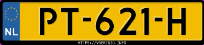 Kenteken afbeelding van PT621H, blauwe Renault Kadjar Dci110