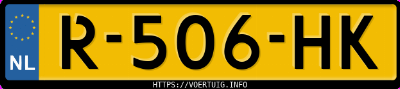 Kenteken afbeelding van R506HK, zwarte Renault Megane Tce 160