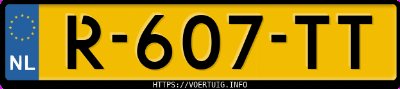 Kenteken afbeelding van R607TT, witte Renault Megane Tce 160
