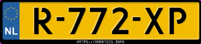 Kenteken afbeelding van R772XP, witte Renault Clio
