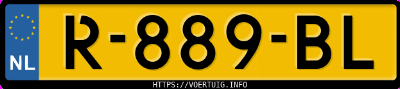 Kenteken afbeelding van R889BL, zwarte Renault Kadjar