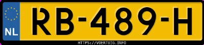 Kenteken afbeelding van RB489H, grijze Renault Clio