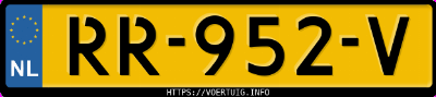 Kenteken afbeelding van RR952V, witte Renault Clio 1.2 120
