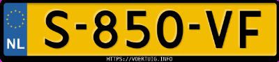 Kenteken afbeelding van S850VF, witte Renault Megane E-Tech Electric Ev60 220 Pk
