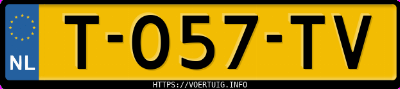 Kenteken afbeelding van T057TV, grijze Renault Megane Tce 160