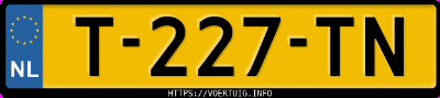 Kenteken afbeelding van T227TN, grijze Renault Austral