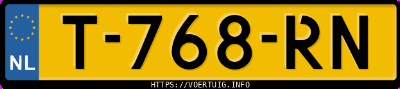 Kenteken afbeelding van T768RN, witte Renault Austral