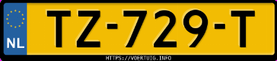 Kenteken afbeelding van TZ729T, zwarte Renault Clio 90