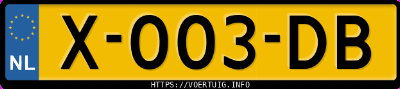 Kenteken afbeelding van X003DB, blauwe Renault Captur E-Tech Hybrid
