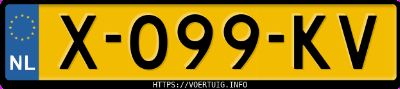 Kenteken afbeelding van X099KV, blauwe Renault Clio E-Tech Hybrid