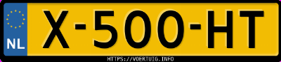 Kenteken afbeelding van X500HT, grijze Renault Megane Tce 160