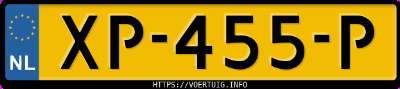Kenteken afbeelding van XP455P, witte Renault Zoe R110